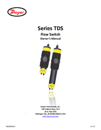 Thumbnail of document Manual - TDS Thermal Dispersion Flow Switch